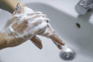 Hand hygiene washing hands